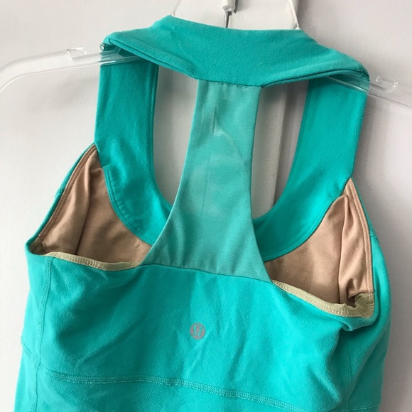 Lululemon scoop neck tank top size 6 small Bali breeze Luon Athletica yoga - Picture 5 of 8